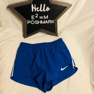 Nike Boy's Dri-Fit Running Short 836314-494 Blue/White Fully Lined M
